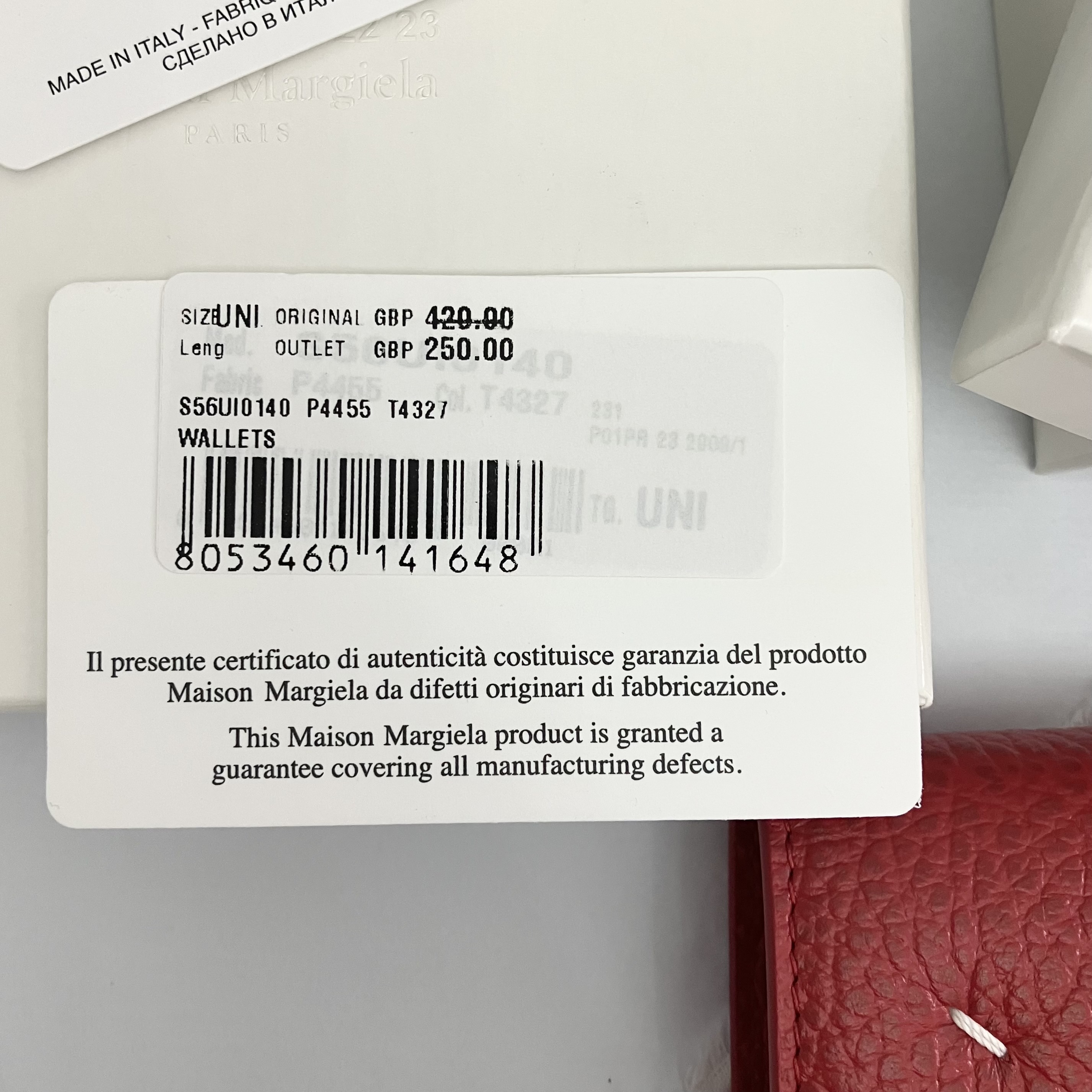 【MaisonMargiela】SALE!! Bi-fold Wallet 二つ折り ウォレット