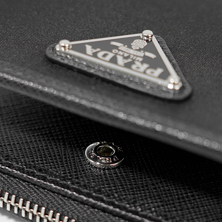 【新作】プラダ PRADA メンズ 2つ折り財布 TESSUTO SAFFIAN