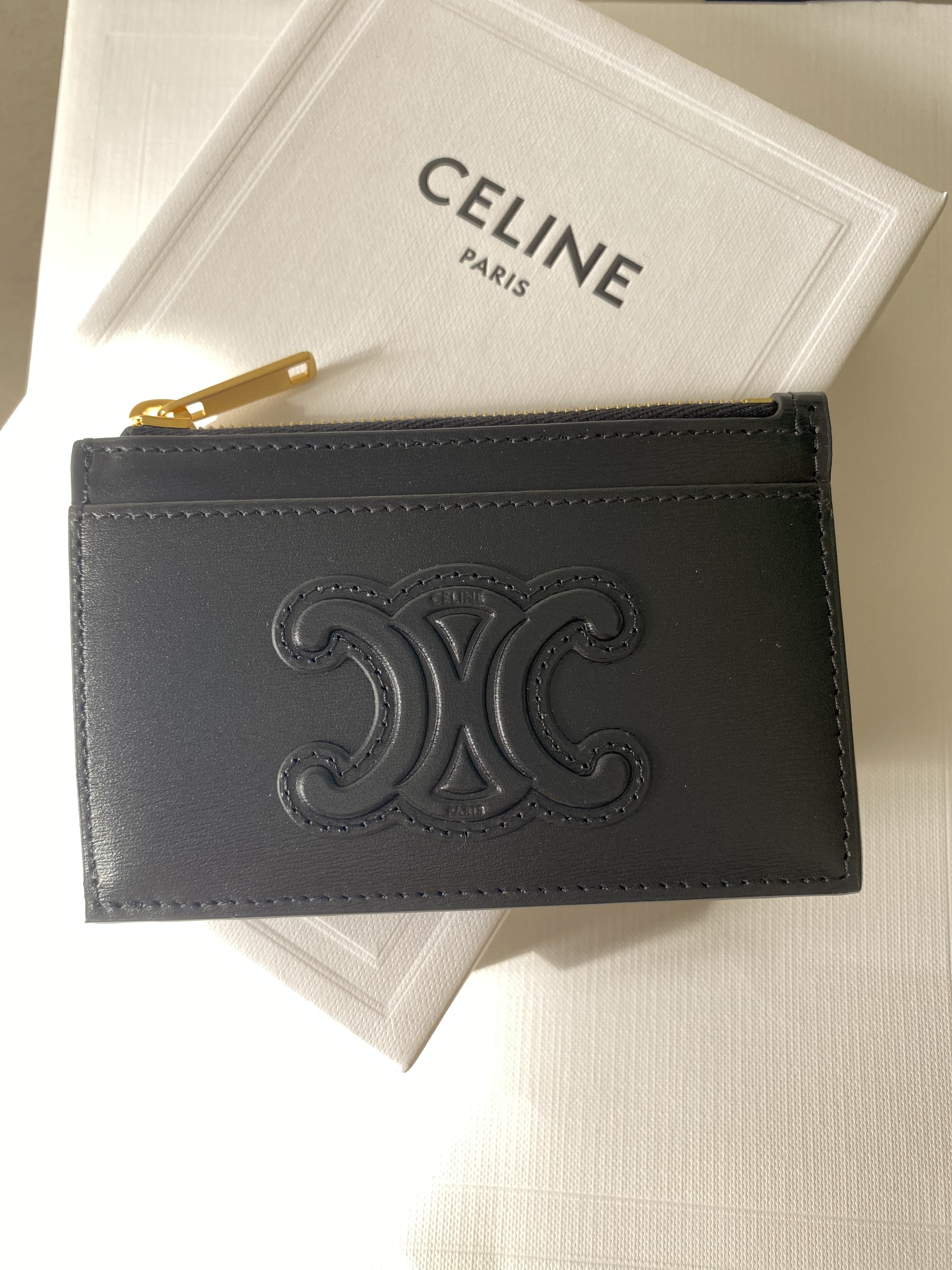CELINE【入手困難】CUIR TRIOMPHE★コイン & カードポーチ★全色