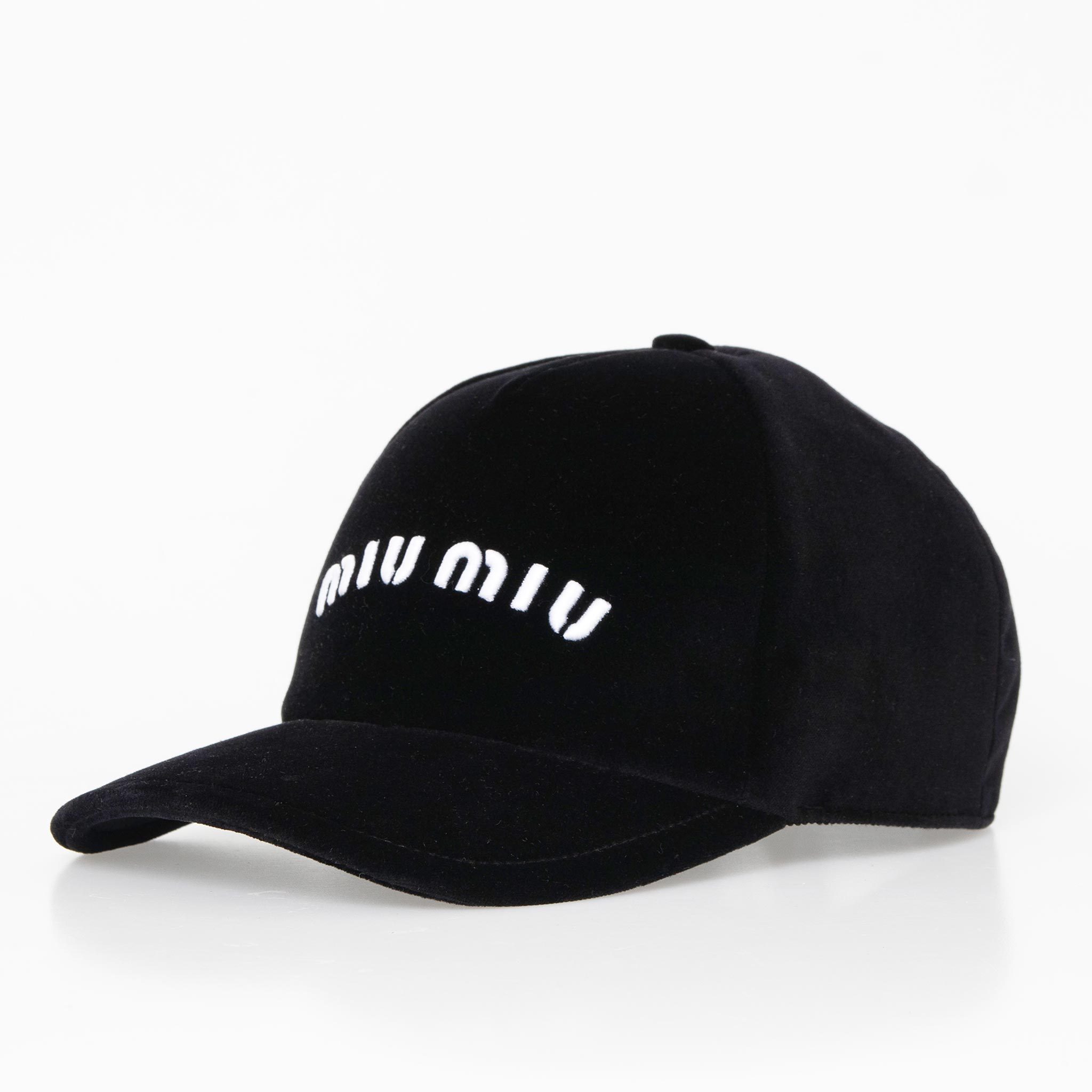 MIU MIU レディース キャップ VELVET BASEBALL CAP