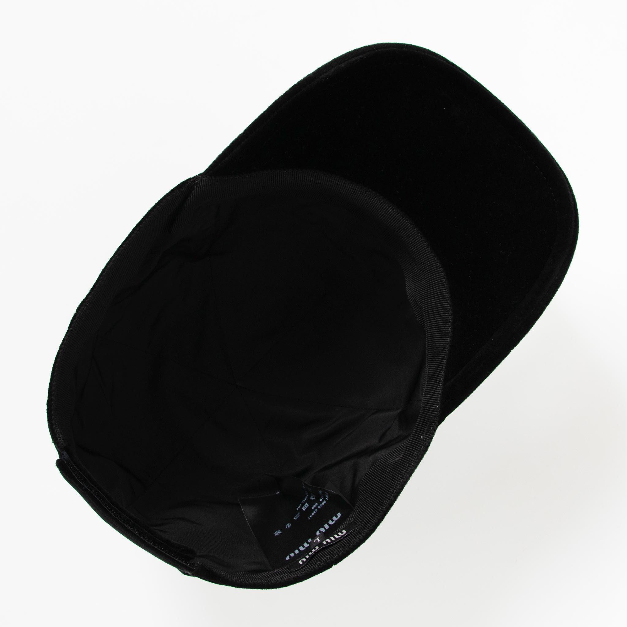 MIU MIU レディース キャップ VELVET BASEBALL CAP