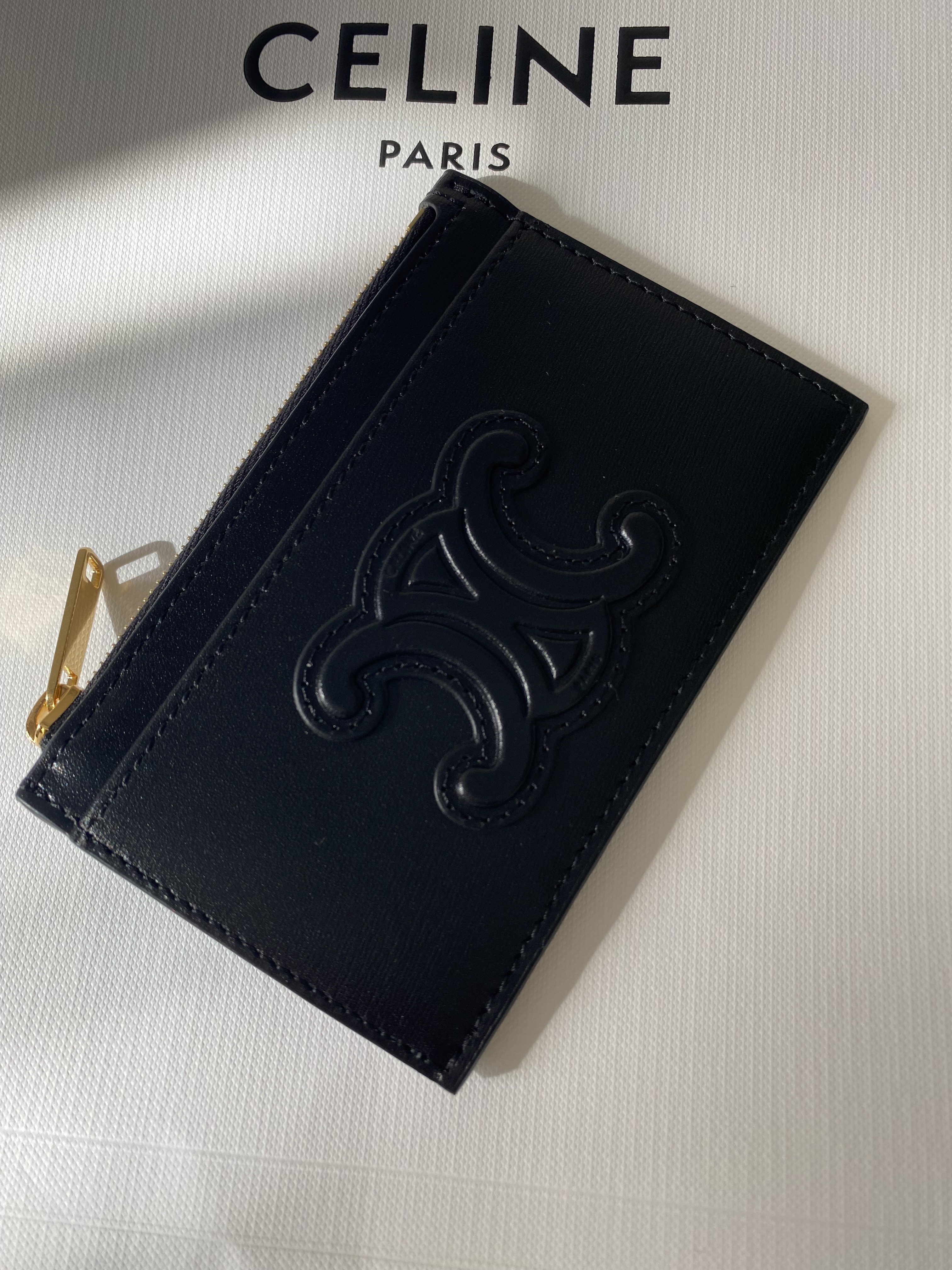 CELINE【入手困難】CUIR TRIOMPHE★コイン & カードポーチ★全色