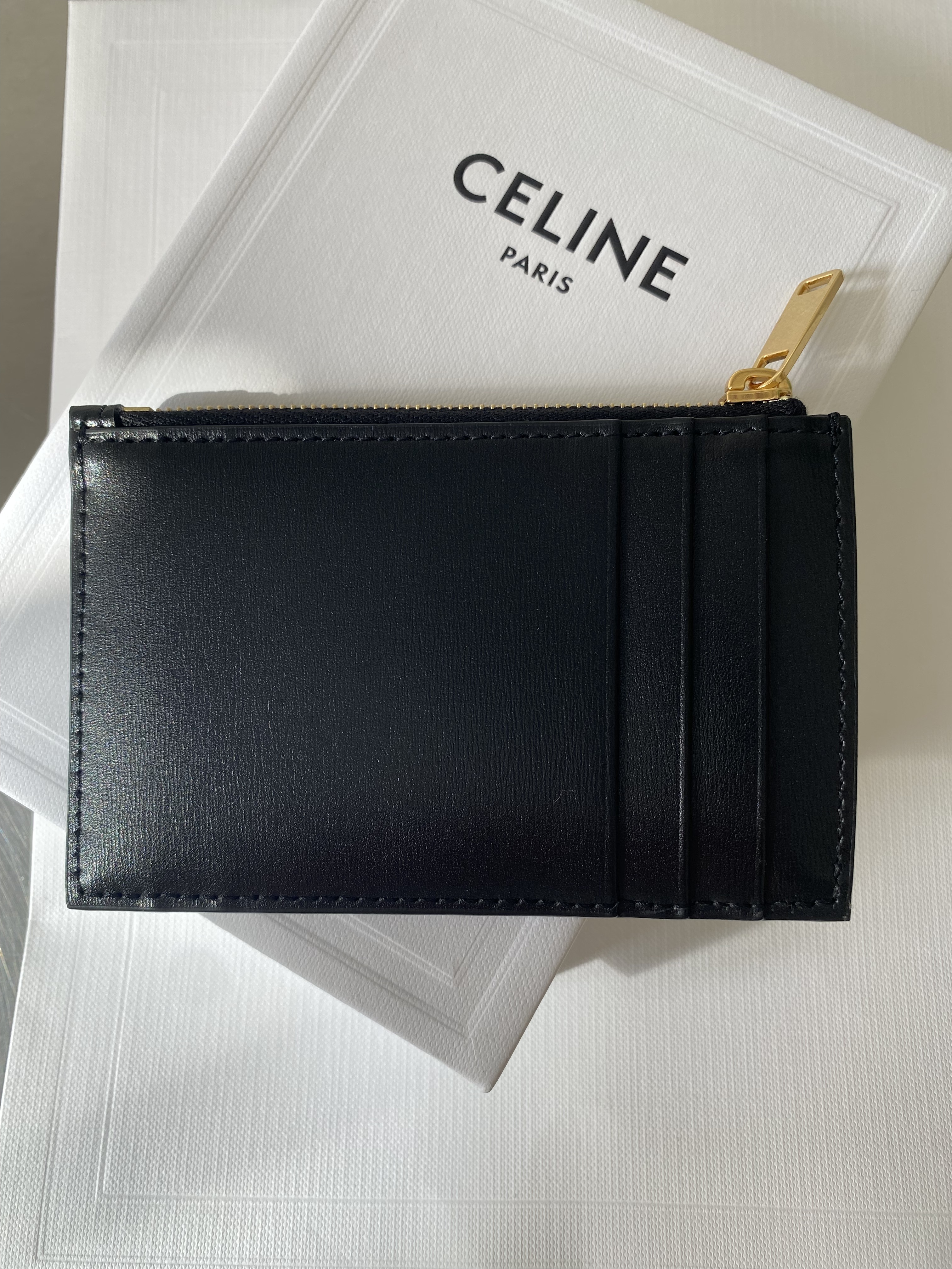 CELINE【入手困難】CUIR TRIOMPHE★コイン & カードポーチ★全色
