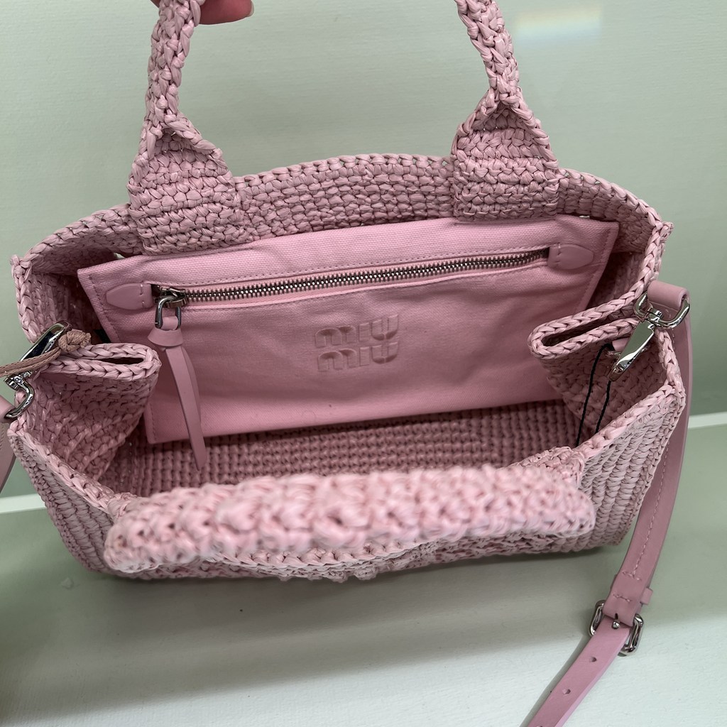 6万取引突破★UPS速達便利用！【MIUMIU】5BA219 2DO1_かごバッグ