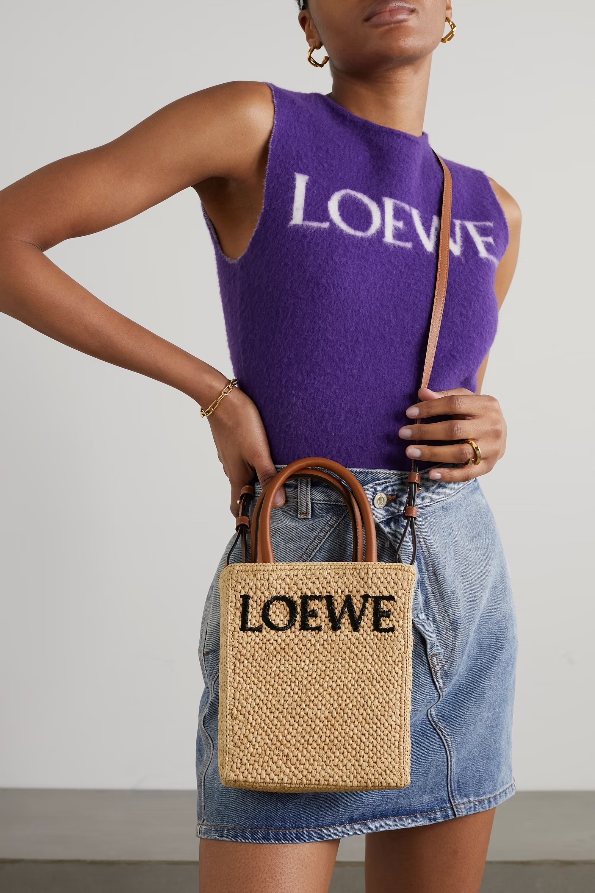 ∞∞ LOEWE ∞∞ Standard A5 raffia バッグ☆