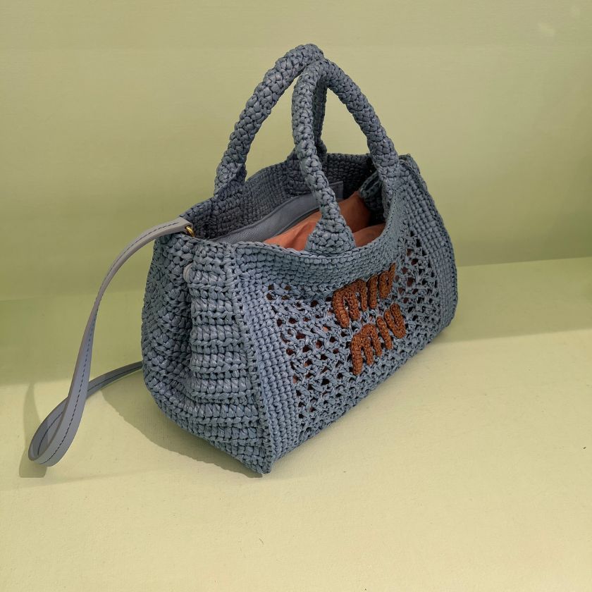 6万取引突破★UPS速達便利用！【MIUMIU】5BA219 2DO1_かごバッグ