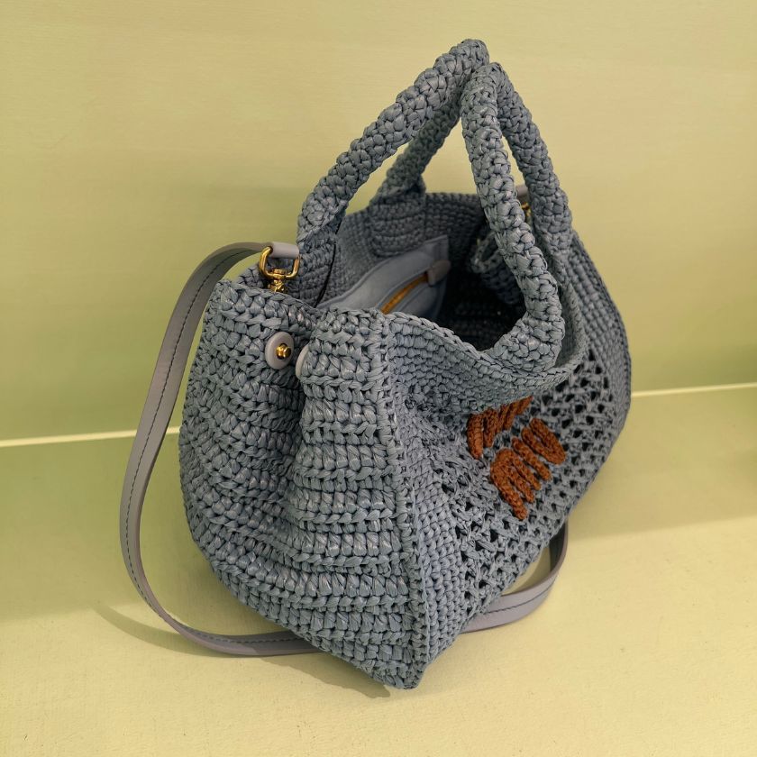 6万取引突破★UPS速達便利用！【MIUMIU】5BA219 2DO1_かごバッグ