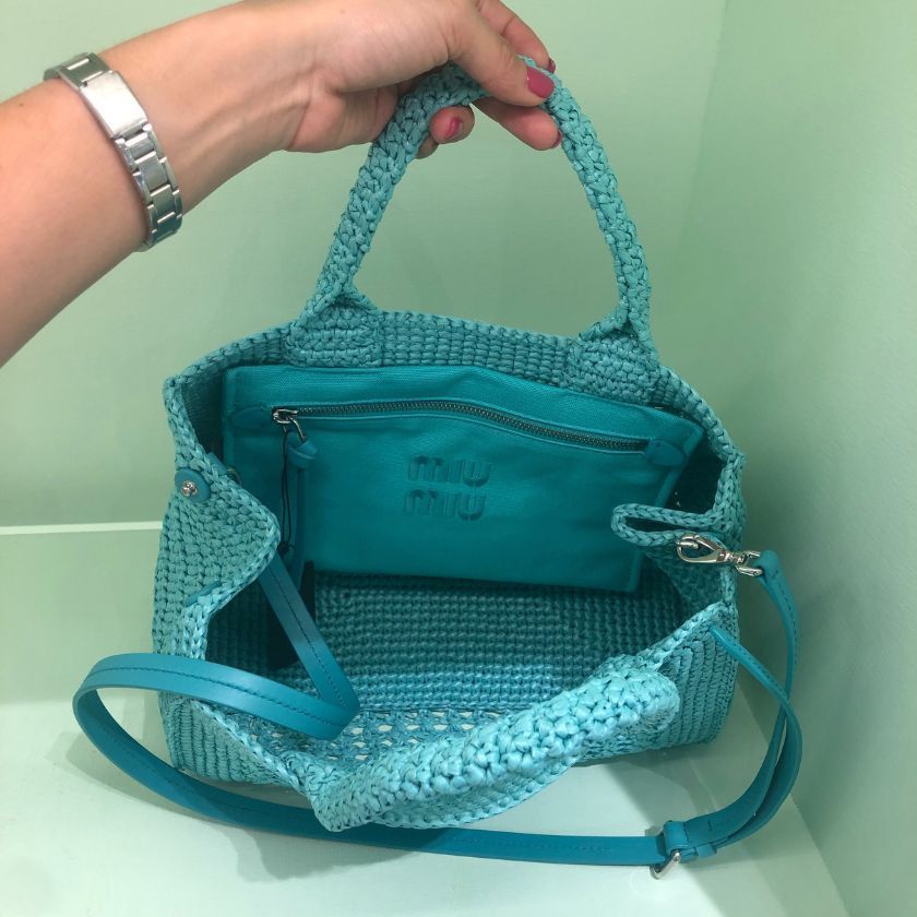 6万取引突破★UPS速達便利用！【MIUMIU】5BA219 2DO1_かごバッグ