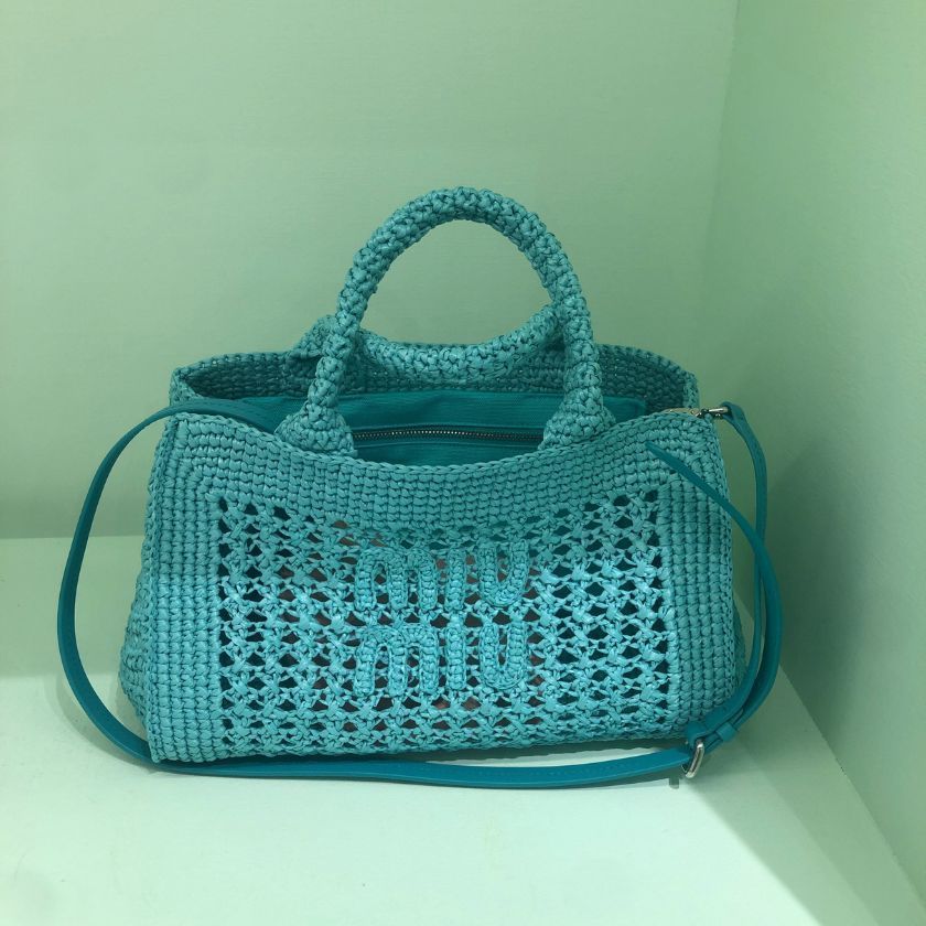 6万取引突破★UPS速達便利用！【MIUMIU】5BA219 2DO1_かごバッグ