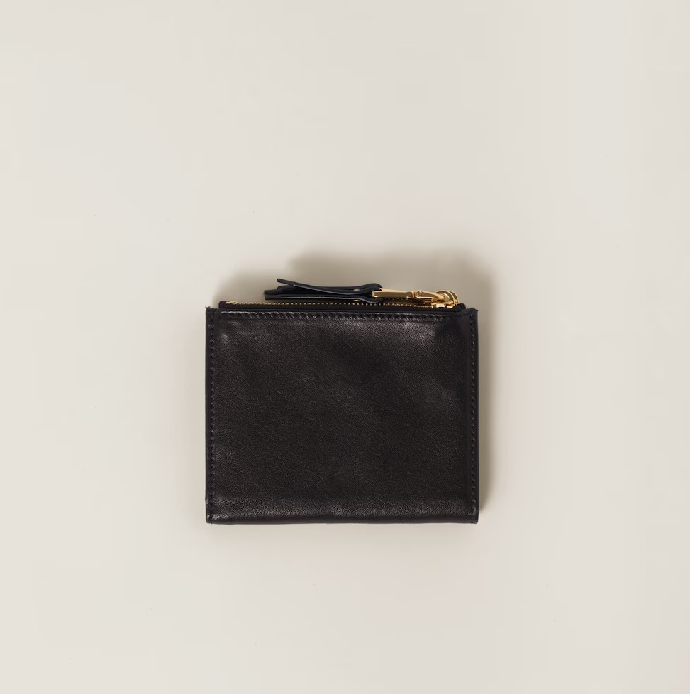☆関税込☆MIUMIU★小さなナッパレザーの財布★Black★