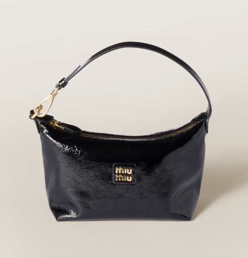 【2WAY】ミュウミュウ ポーチ ショルダーバッグ パテントレザー