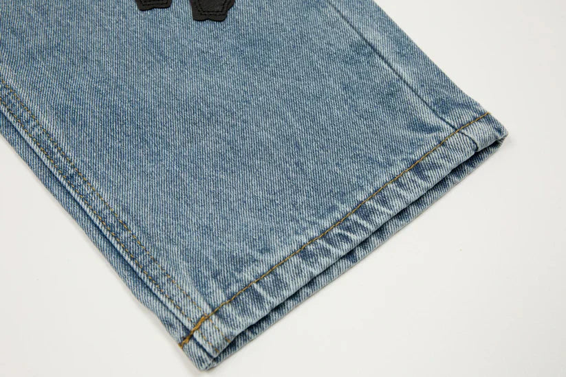 【Chrome Hearts】クロムハーツ Levi's 905 ブラック クロスパッチ ライトブルー ジーンズ