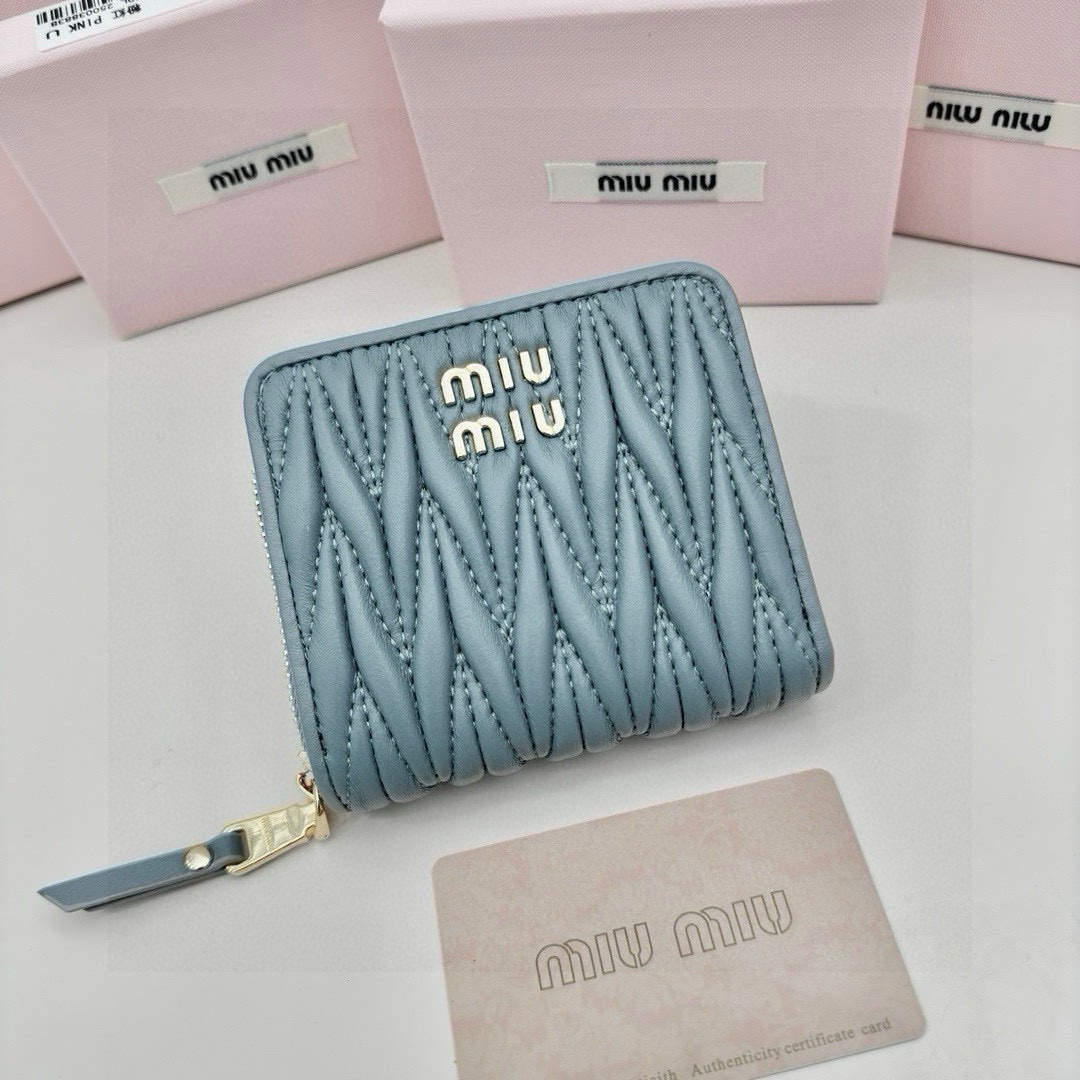 関税負担なし☆MiuMiu ミュウミュウ マテラッセ コインケース x 財布（レディース）