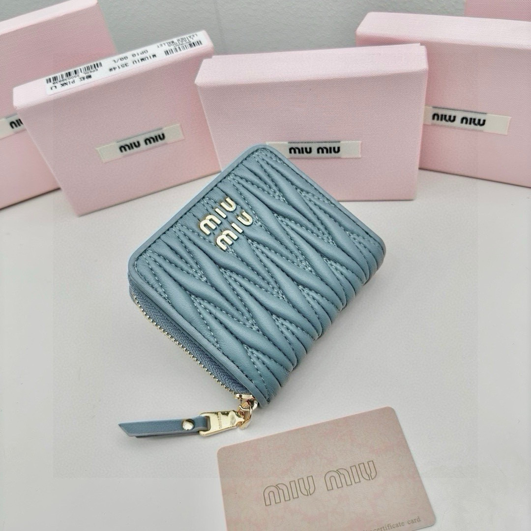 関税負担なし☆MiuMiu ミュウミュウ マテラッセ コインケース x 財布（レディース）