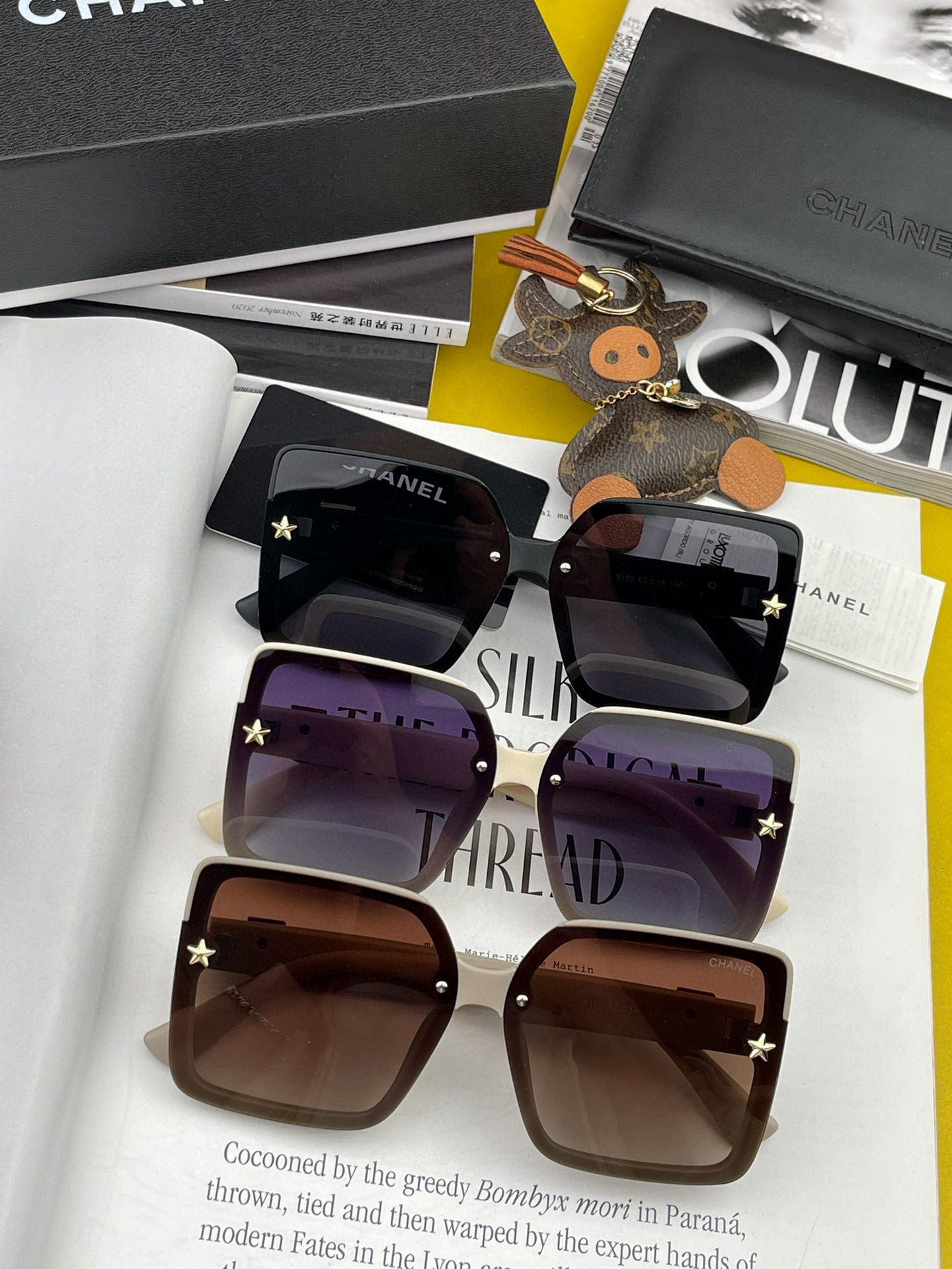 【CHANEL】シャネル 2025年 新作トレンド 大人気 ファッション スクエア 偏光サングラス CH9851
