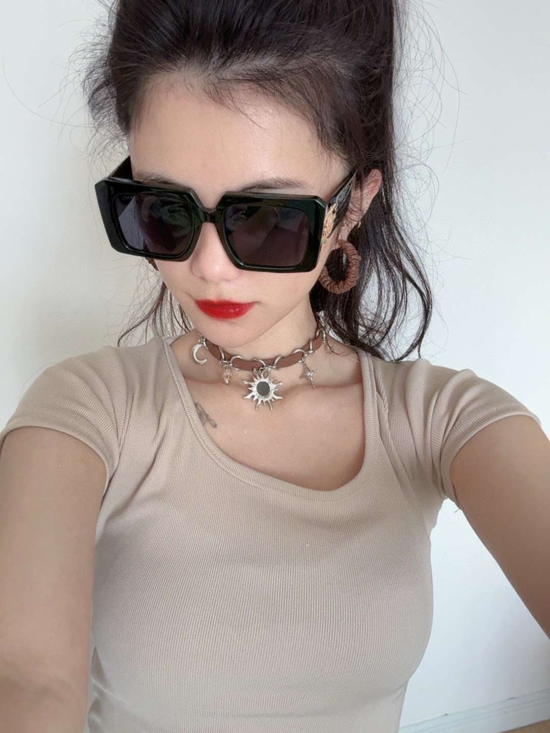 【Chanel】シャネル ビッグフレーム 偏光サングラス UVカット CH5232