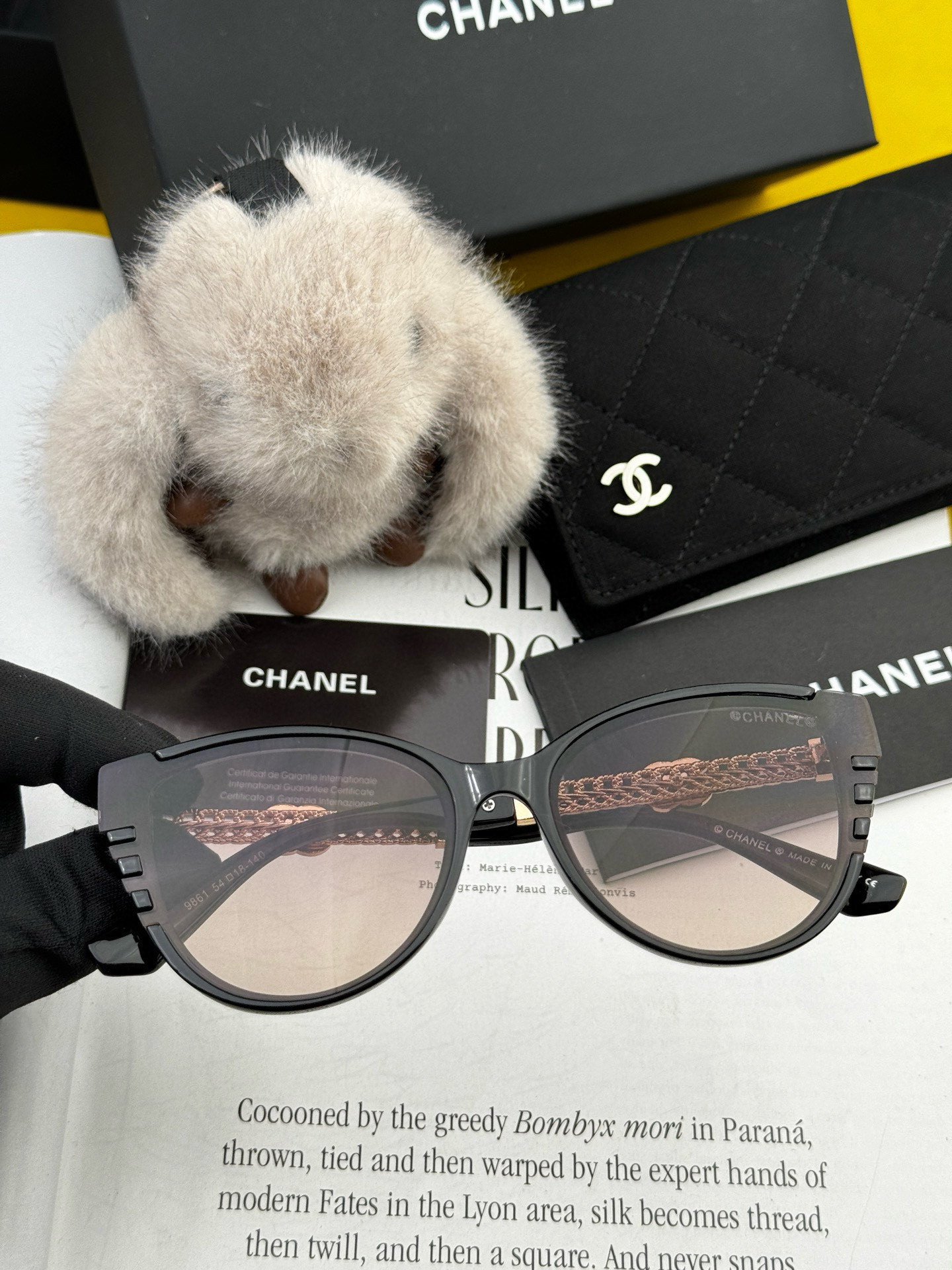 【Chanel】シャネル ビッグフレーム 偏光サングラス UVカット CH1986