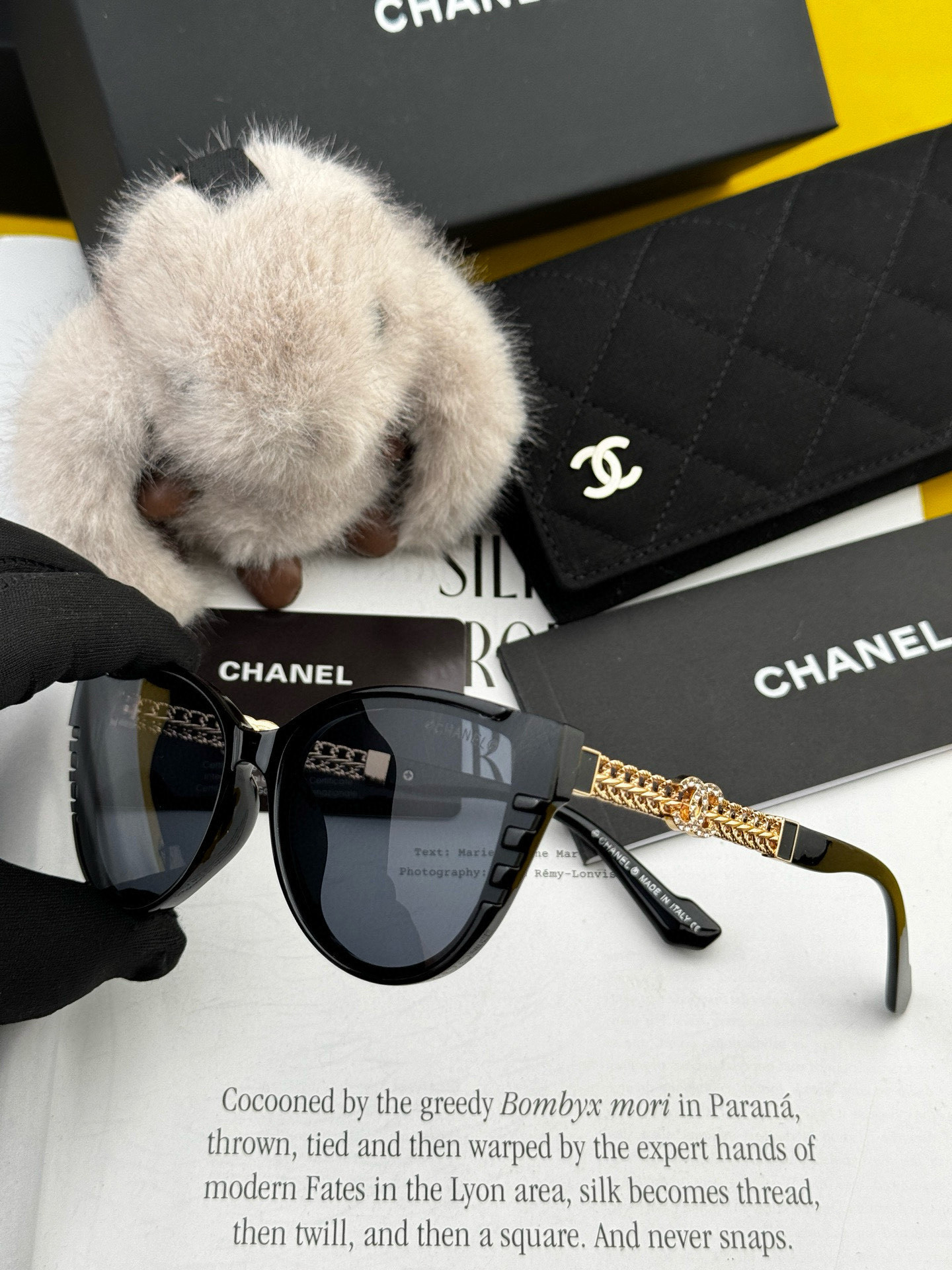 【Chanel】シャネル ビッグフレーム 偏光サングラス UVカット CH1986