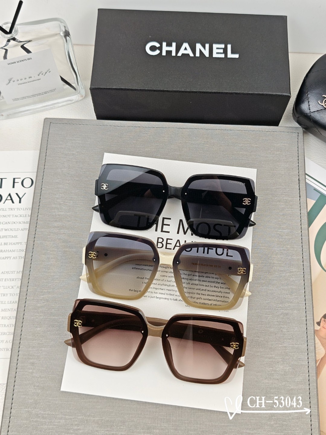 【CHANEL】シャネル 2025年新作トレンド 大人気 ファッションスクエア 偏光サングラス CH53043