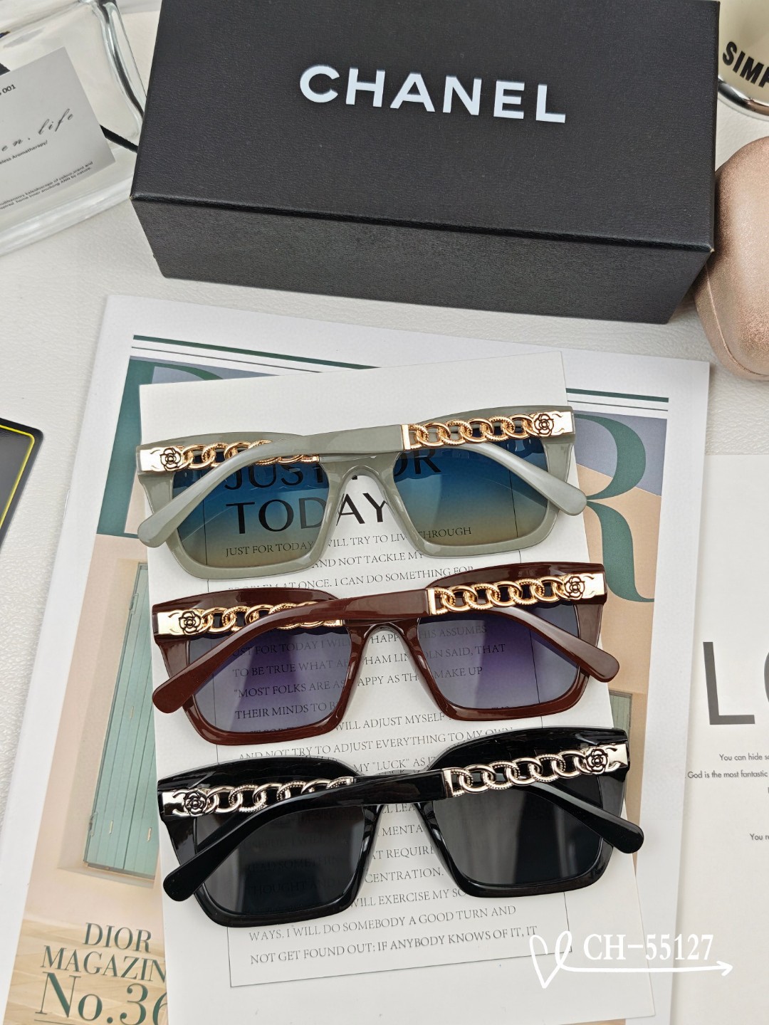 【CHANEL】シャネル 2025年新作トレンド 大人気 ファッションスクエア 偏光サングラス CH55127