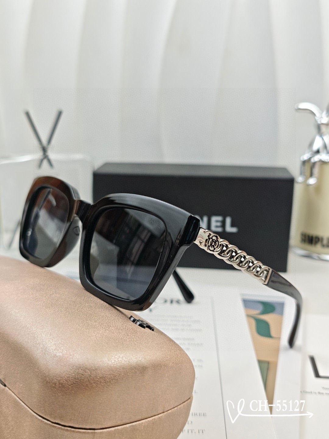 【CHANEL】シャネル 2025年新作トレンド 大人気 ファッションスクエア 偏光サングラス CH55127