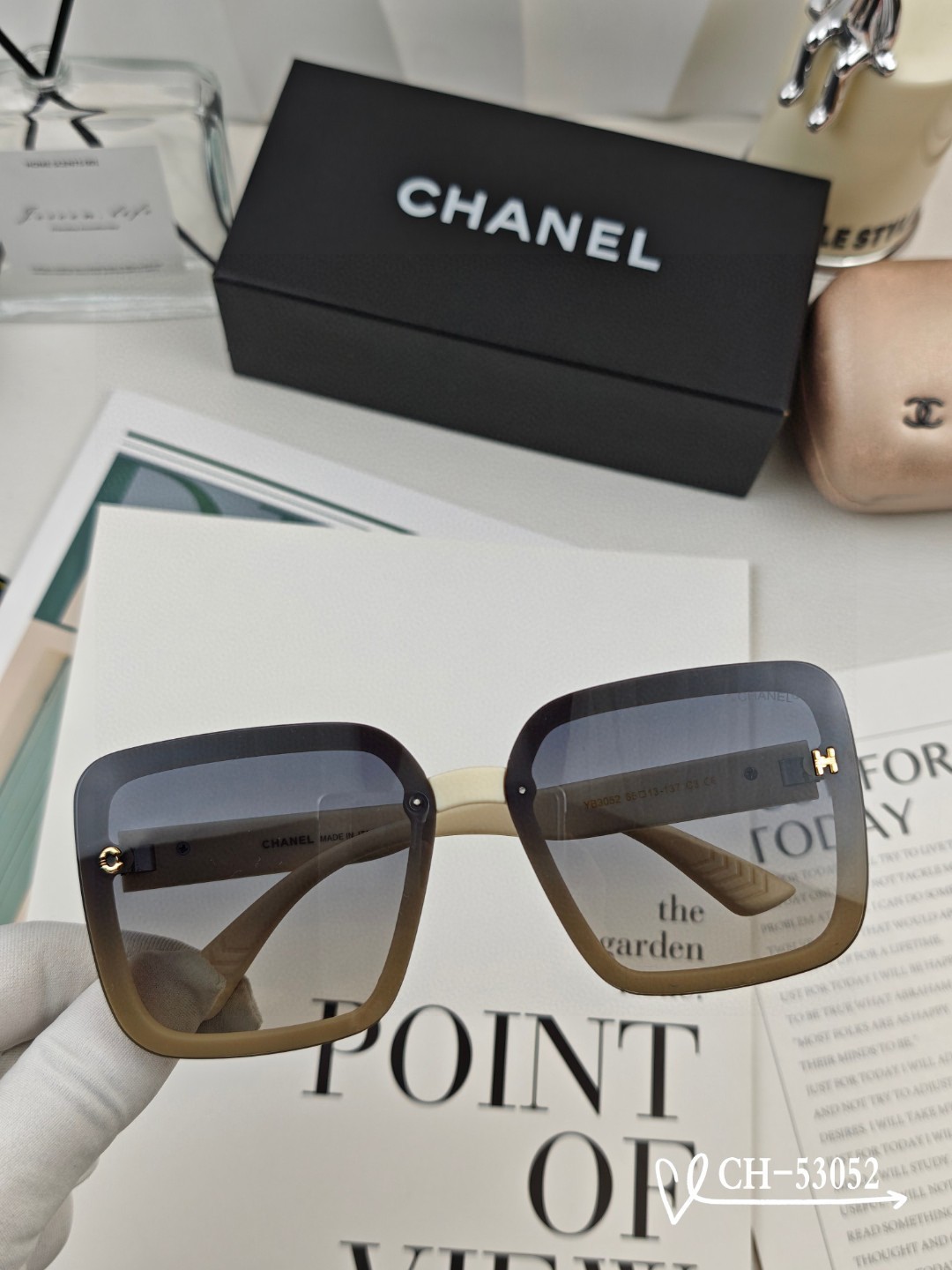 【CHANEL】シャネル 2025年新作トレンド 大人気 ファッションスクエア 偏光サングラス CH53052