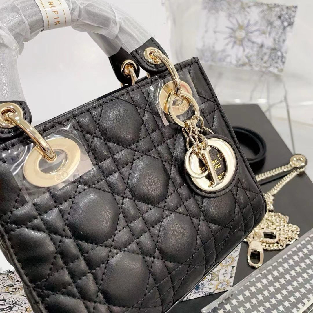 【高品質】LADY DIOR ミニバッグ カナージュ☆M0505ONGE