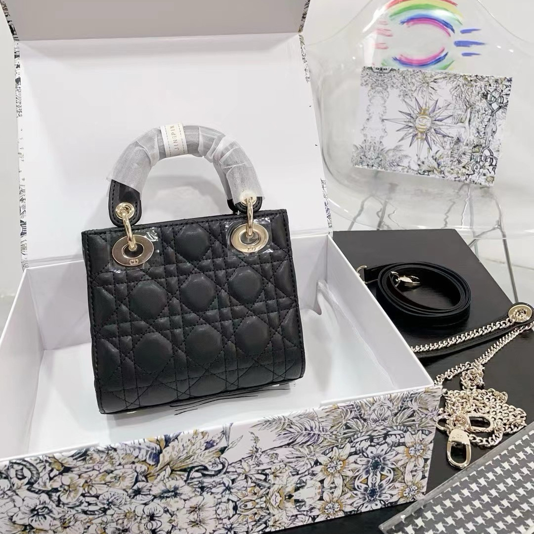 【高品質】LADY DIOR ミニバッグ カナージュ☆M0505ONGE