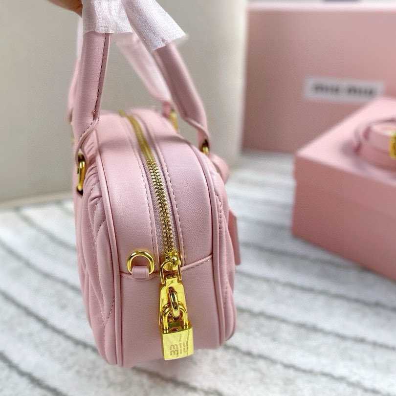【高品質】◇【MIU MIU】レザー トップハンドルスモールバッグ