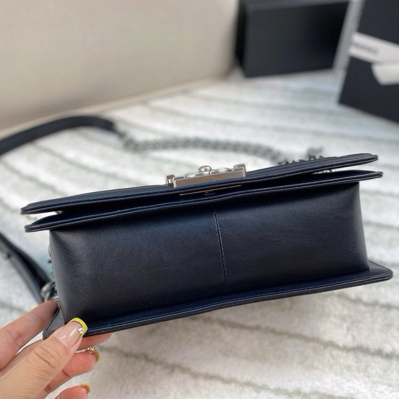 シャネル CHANEL ボーイシャネル25 A67086 ブラック キャビアスキン レディース ショルダーバッグ