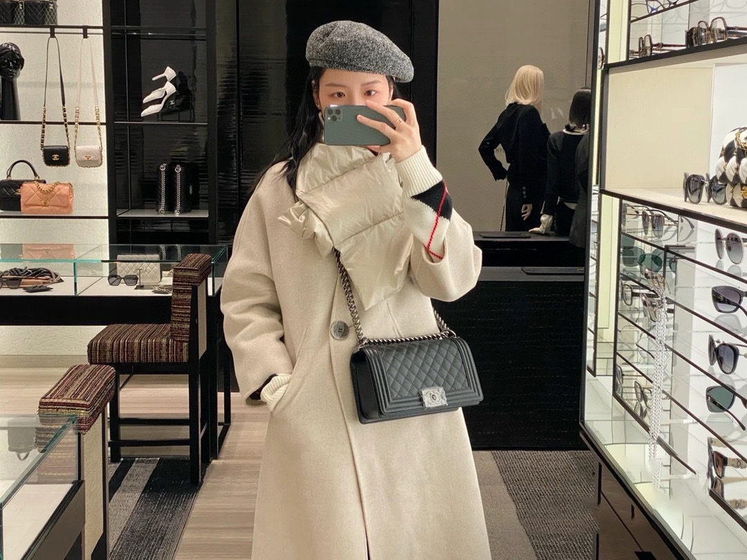 シャネル CHANEL ボーイシャネル25 A67086 ブラック キャビアスキン レディース ショルダーバッグ