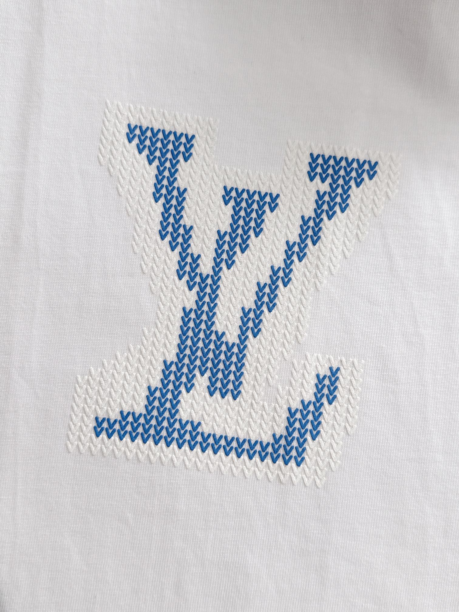 ルイ・ヴィトン 2025年春夏新作 ブラック/ホワイト 半袖 T138053