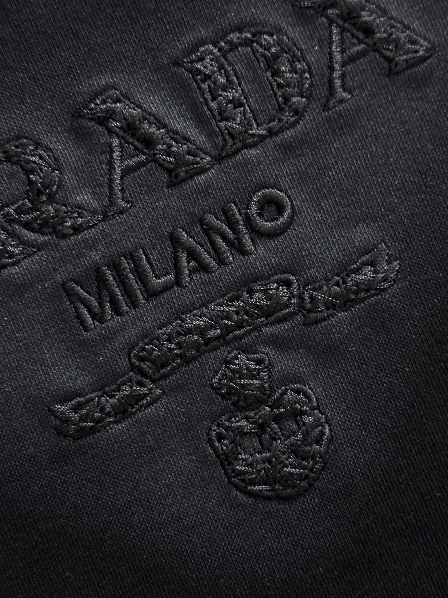 プラダ 2025年春夏新作 ブラック/ホワイト 半袖 T138028