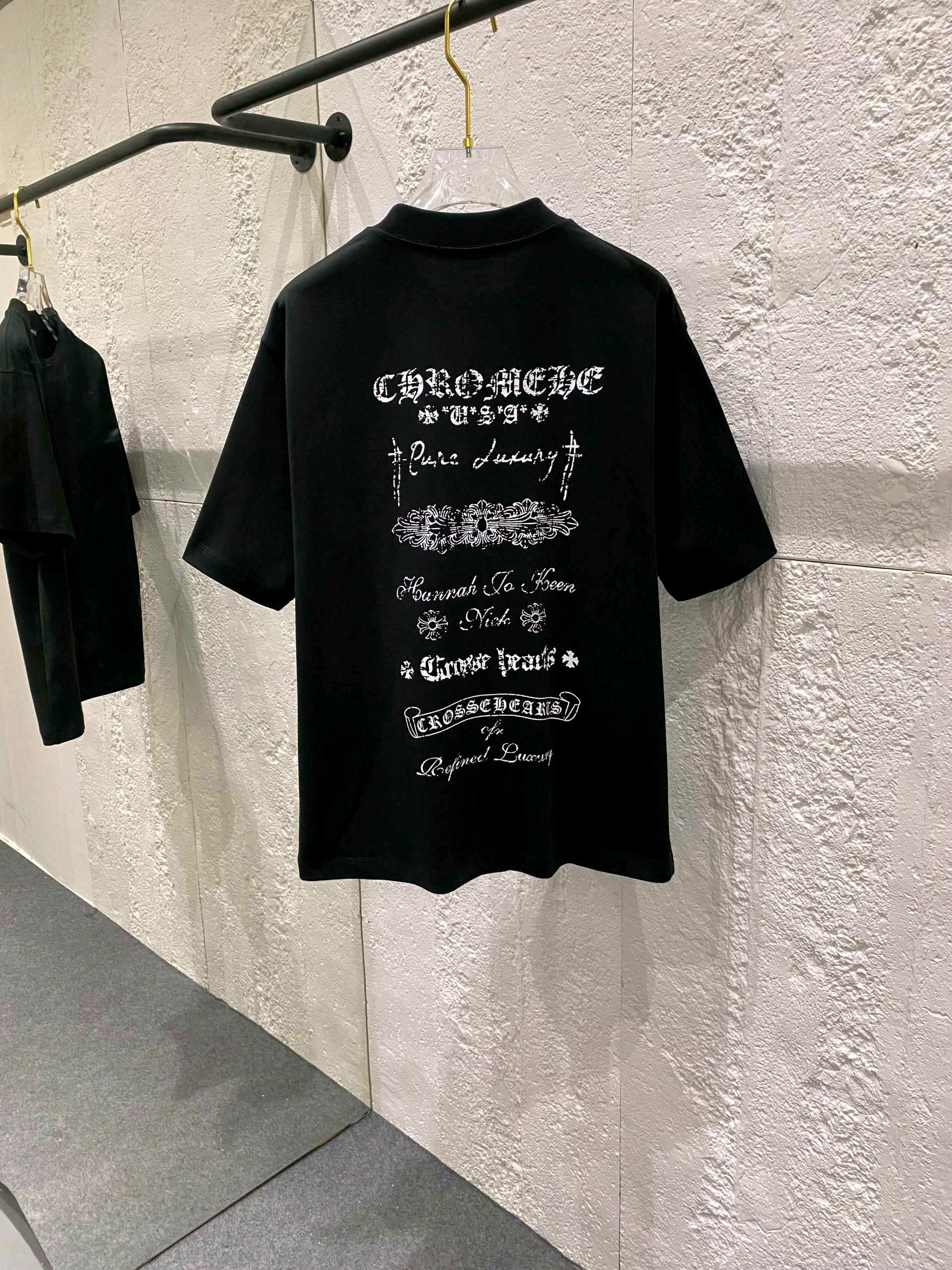 クロムハーツ【Chrome Hearts】 Tシャツ - 2026年春夏 新着商品 ブラック / ホワイト HT-26S01