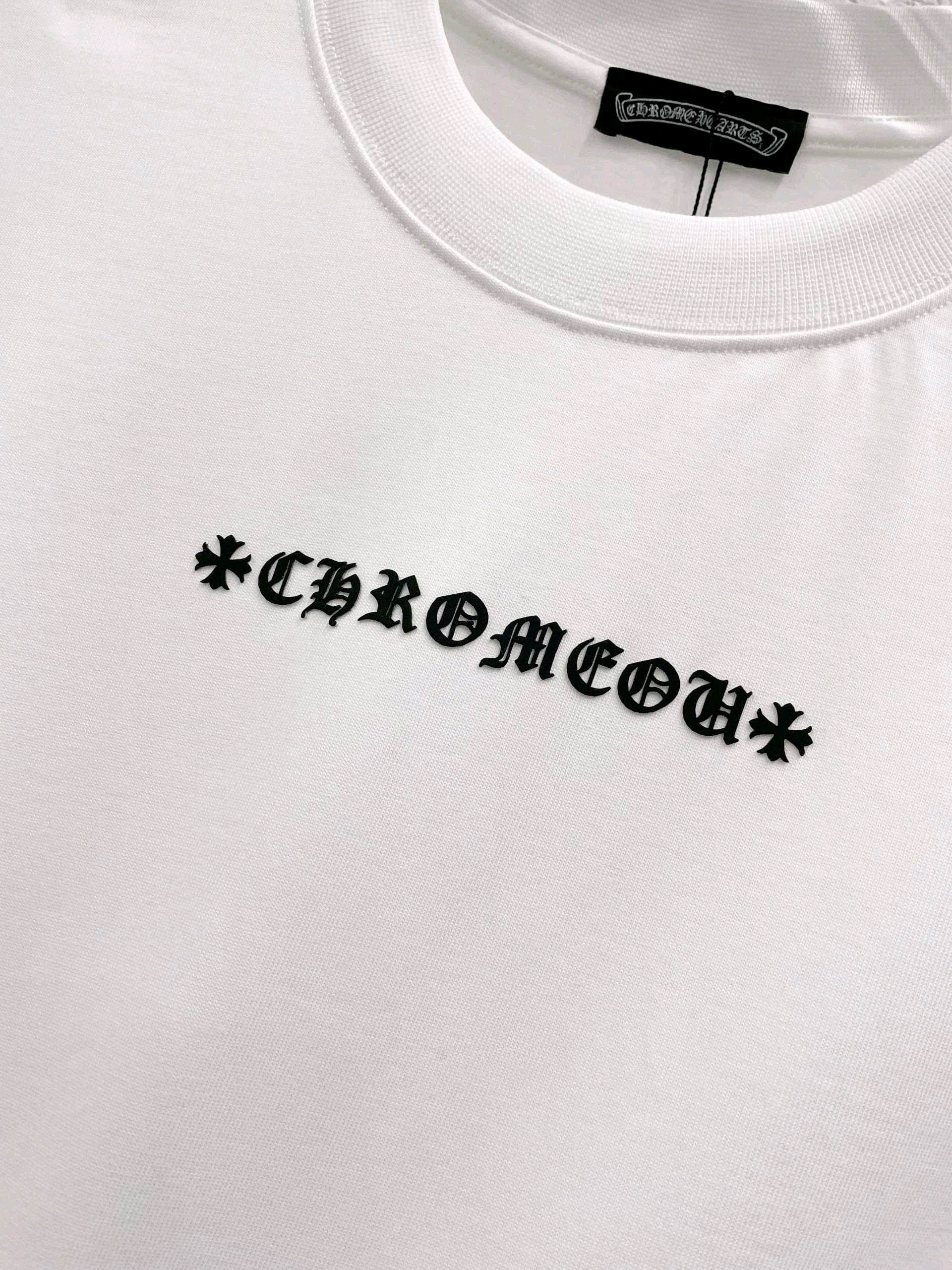 【ストリート感抜群】Chrome Hearts/クロムハーツ 2026夏限定 クロスデザインTシャツ ブラック/ホワイト HT-26S04