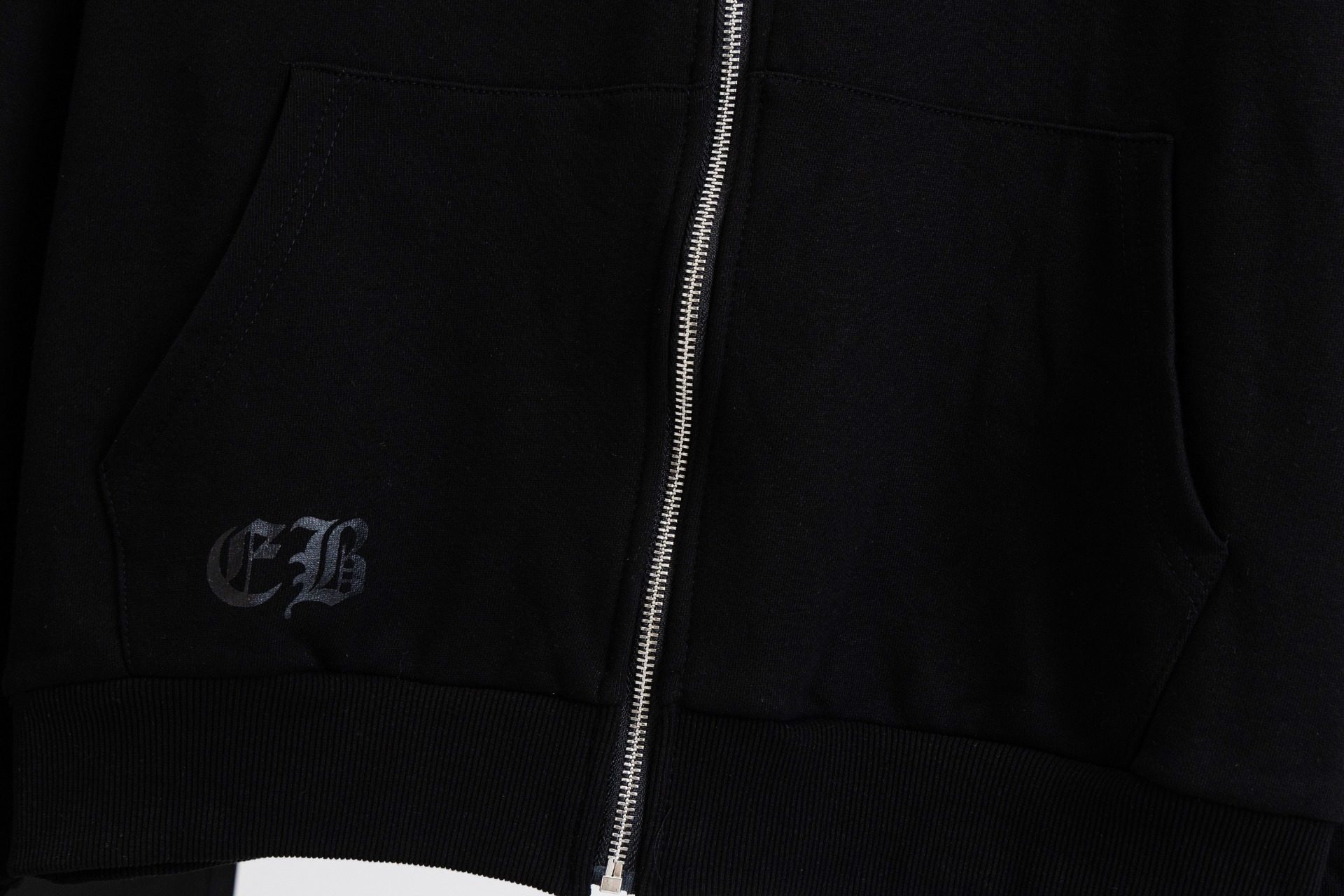 Chrome Hearts/クロムハーツ パーカー ロゴ ジップアップ ブラック サイズ:S~XL 男女兼用 G8805