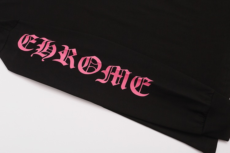 クロムハーツ ネックロゴ スクリプト ロングスリーブTシャツ｜ポケット付き メンズ