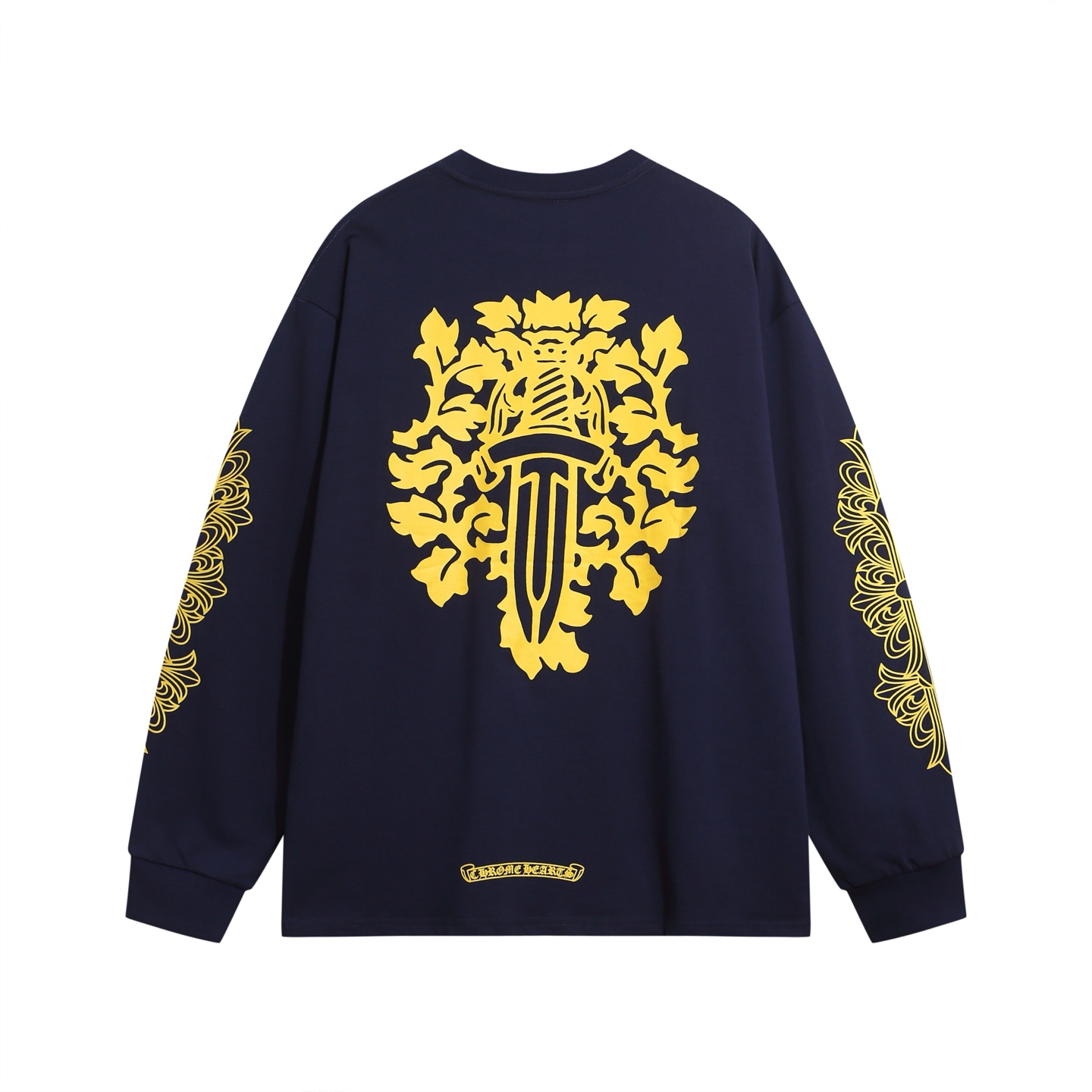 クロムハーツ ダガー フローラル ロンT｜ポケット付き 長袖Tシャツ メンズ