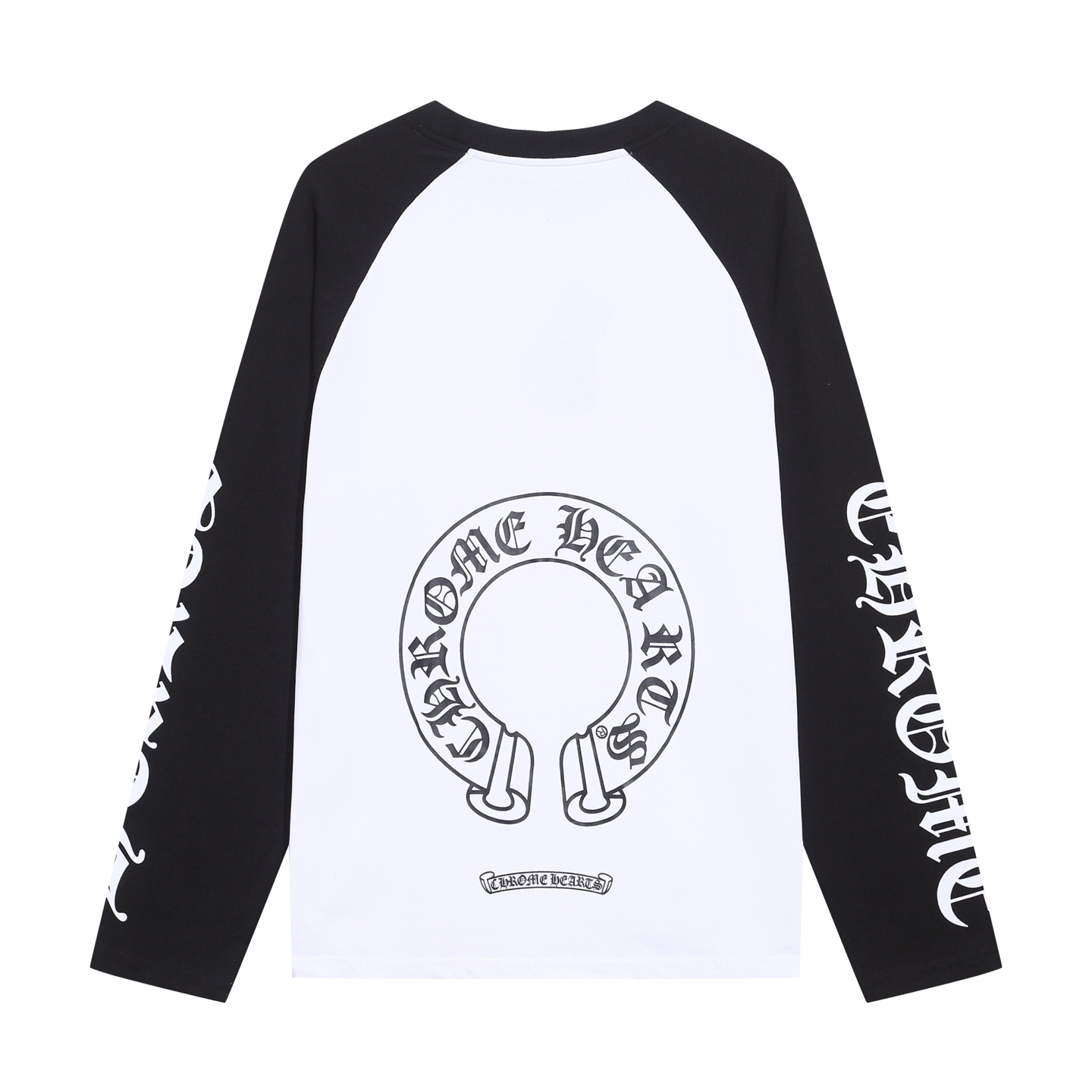 クロムハーツ ネックロゴ ホースシュー ラグラン ロンT｜長袖Tシャツ