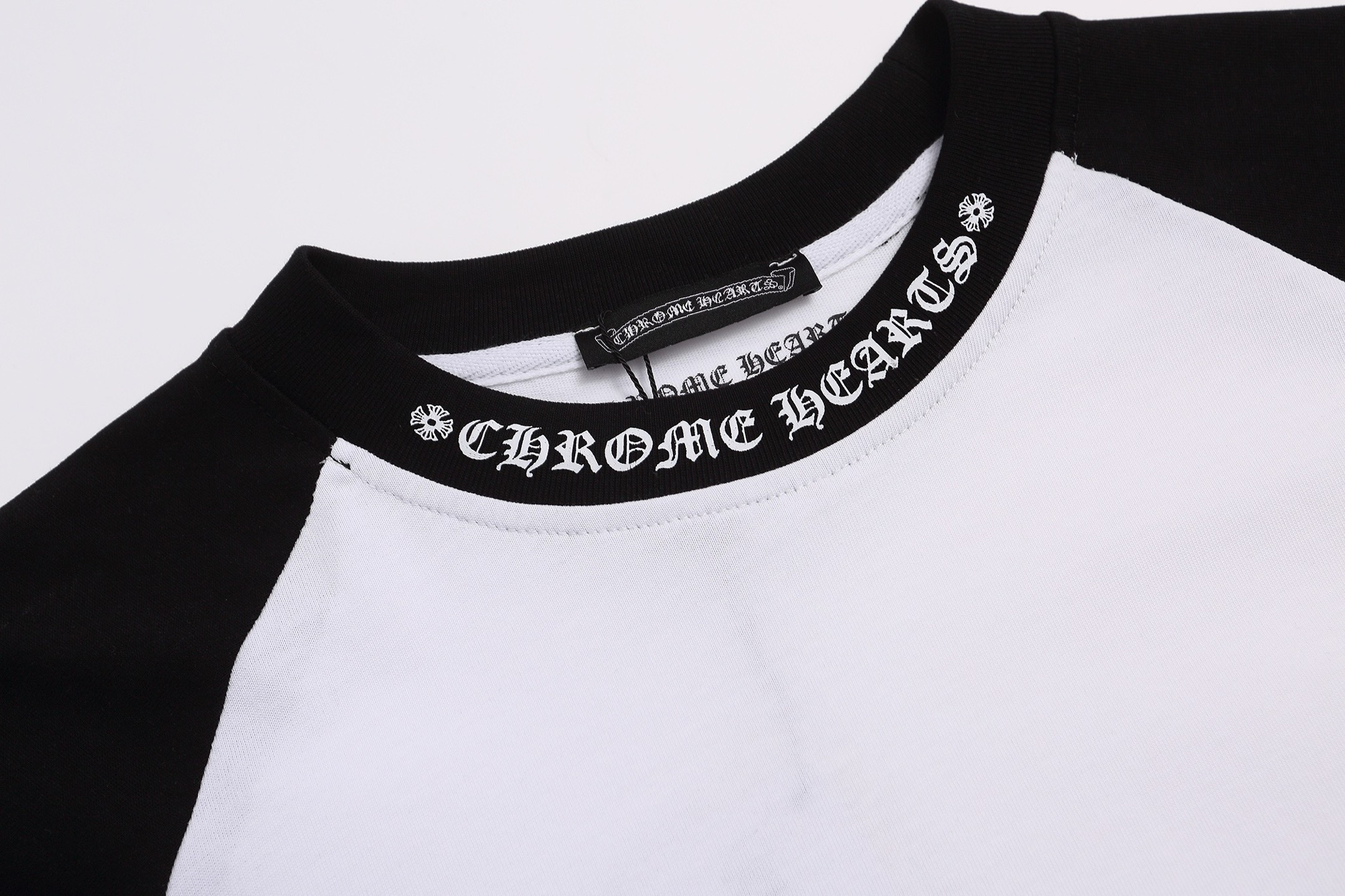 クロムハーツ ネックロゴ ホースシュー ラグラン ロンT｜長袖Tシャツ