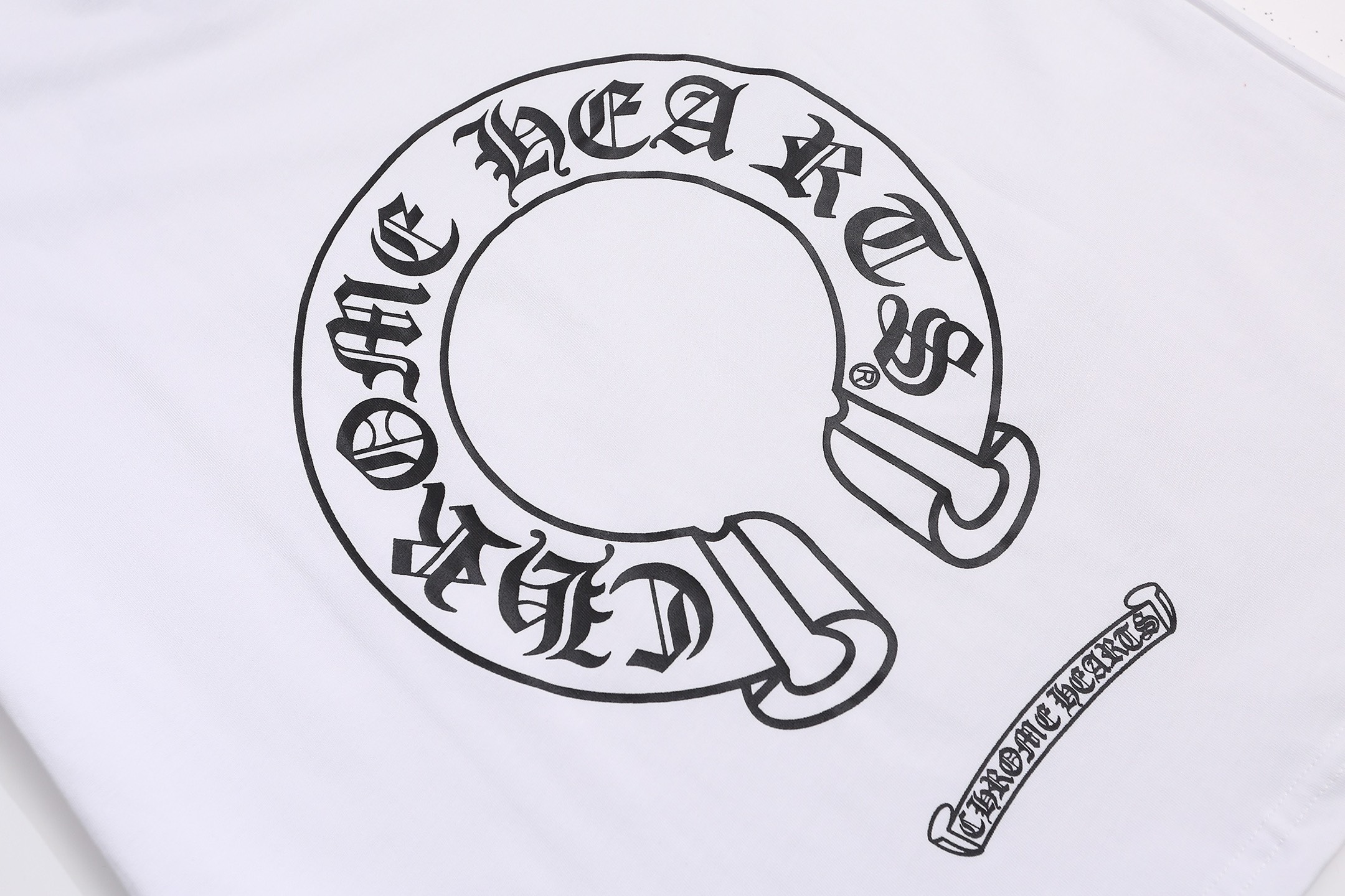 クロムハーツ ネックロゴ ホースシュー ラグラン ロンT｜長袖Tシャツ