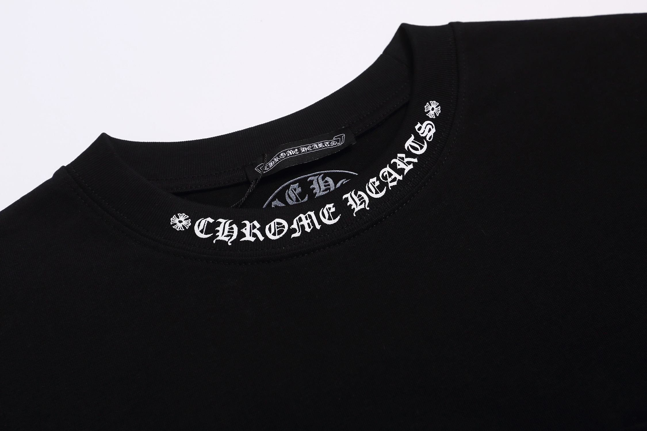 クロムハーツ ネック スクリプトロゴ ポケット ロンT｜長袖Tシャツ メンズ