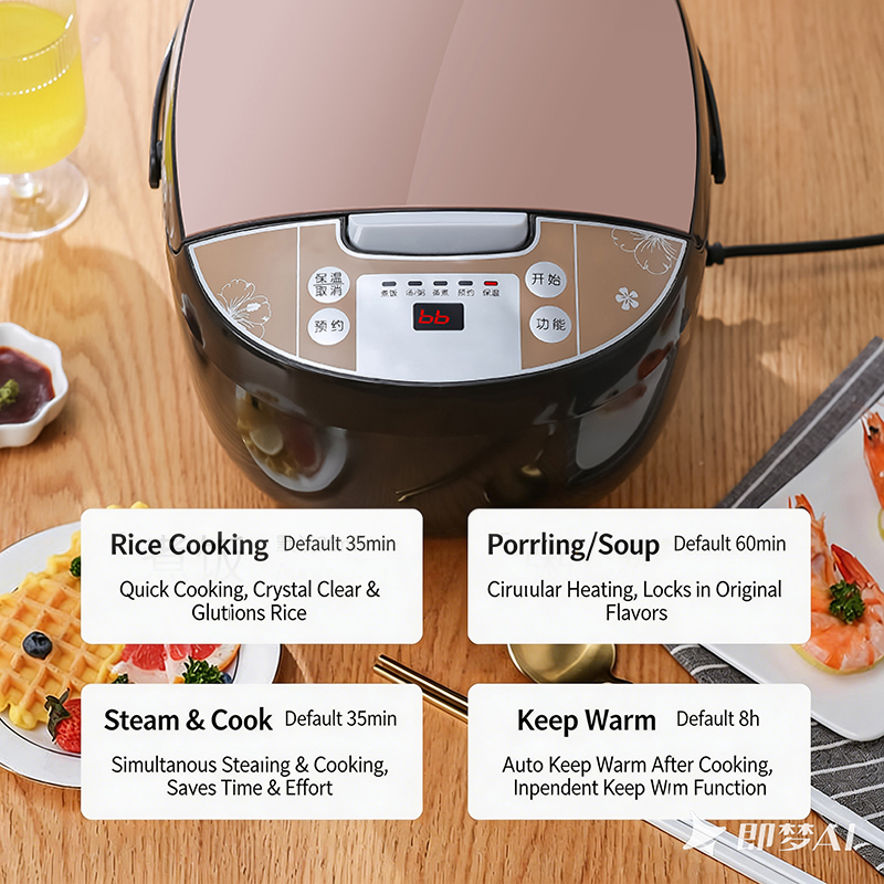 Rice cooker, model B, light color