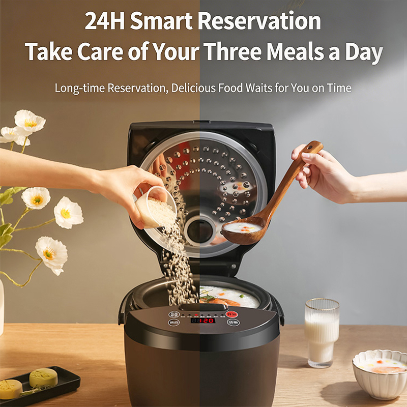 Rice cooker, model B, chocolate color