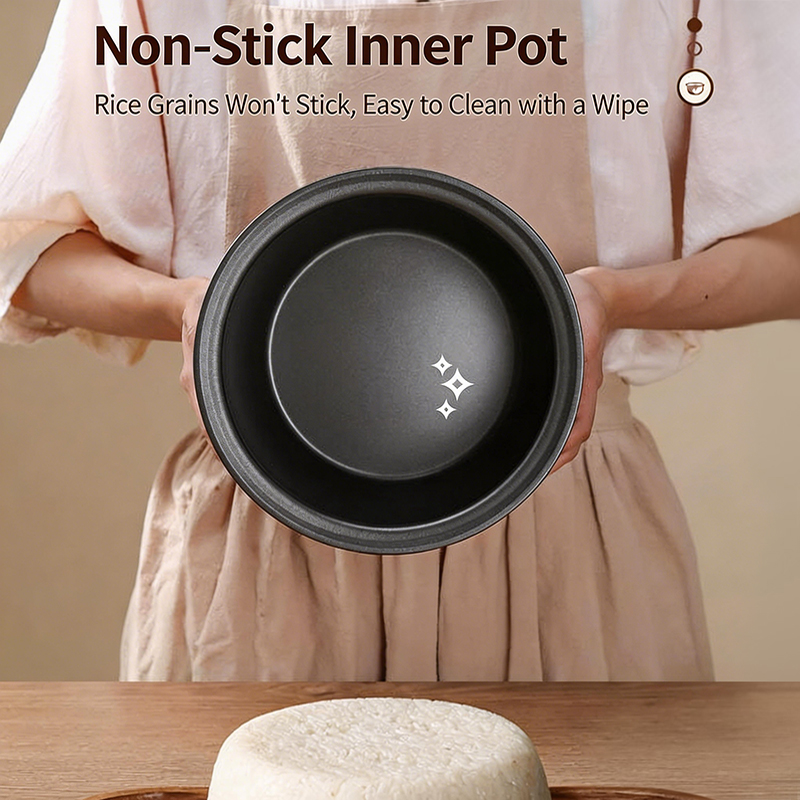 Rice cooker, model B, chocolate color