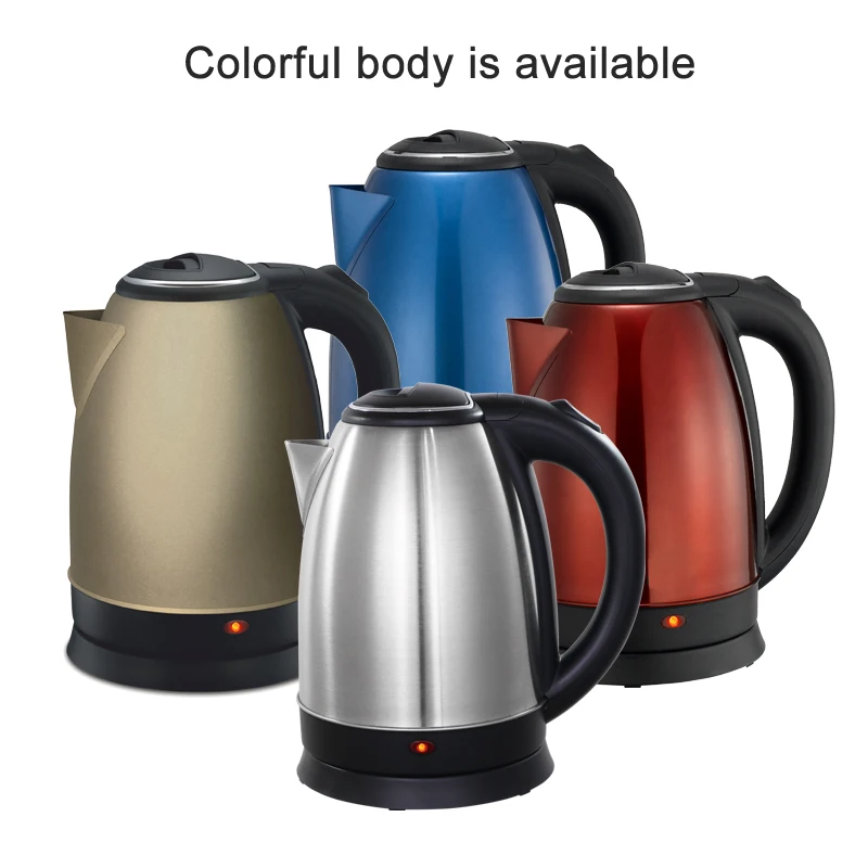 Factory Custom Electric Kettle 1l/1.5l/1.8l/2l Home Appliances Wasserkocher Water  Kettle-Honghao Appliances