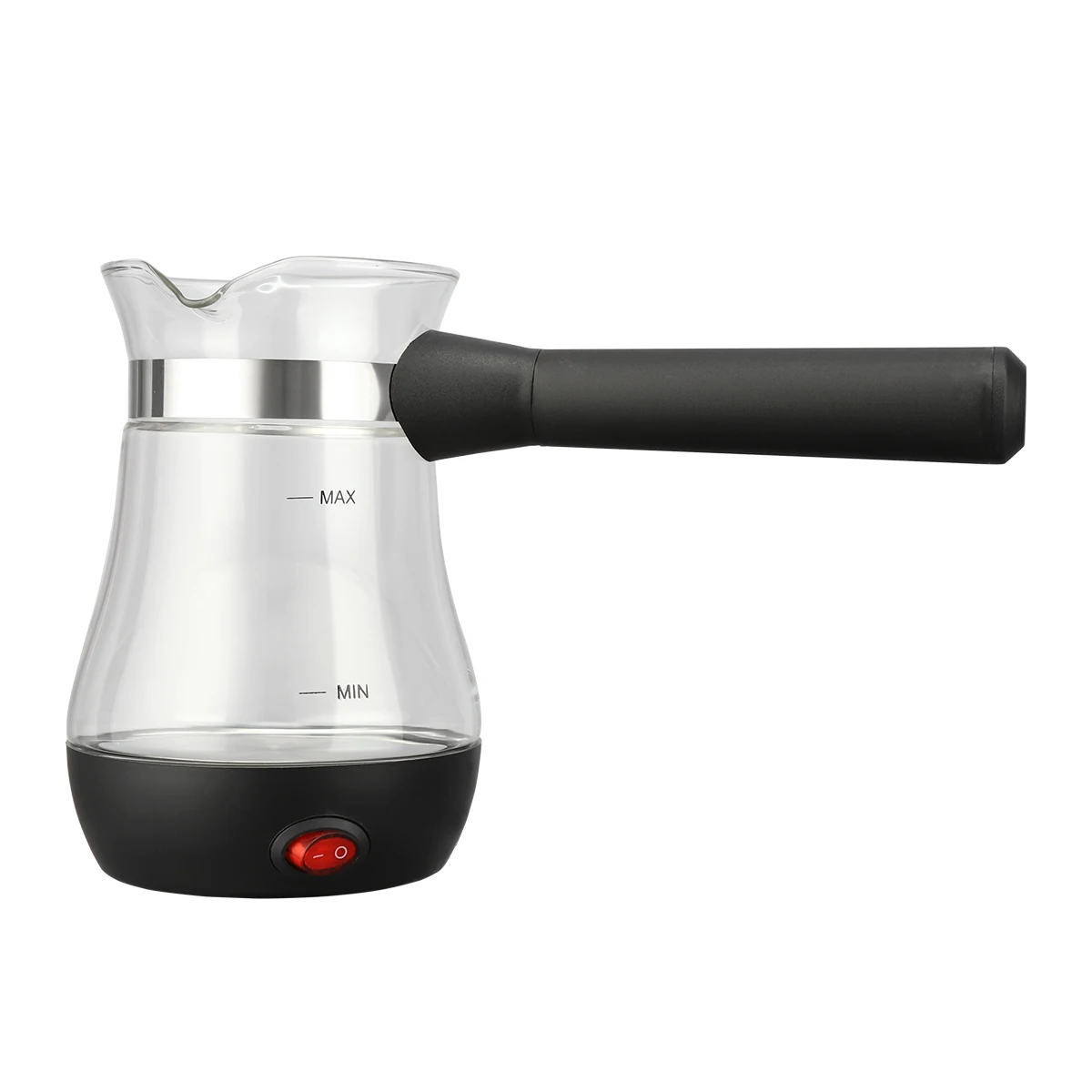 BTK 0.8L Smart Home Appliances Glass Electrical Turkish Coffee Pot Copper Portable Coffee Maker Kettle-Honghao Appliances