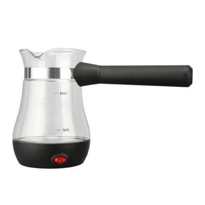 BTK 0.8L Smart Home Appliances Glass Electrical Turkish Coffee Pot Copper Portable Coffee Maker Kettle-Honghao Appliances