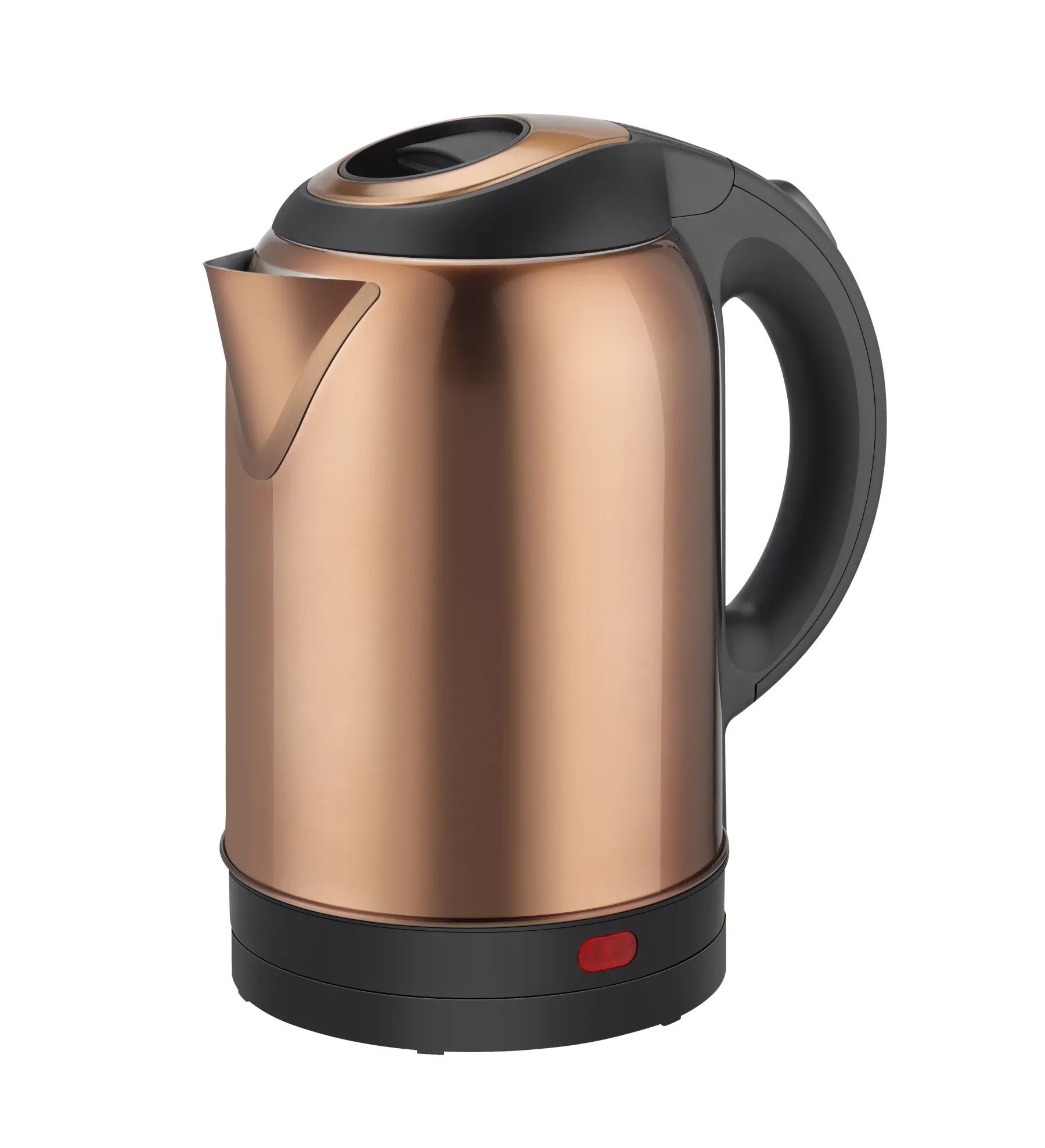 BTKing New Style 2L Cordless Electric Kettle 201 304 Stainless Steel 1500W Black Red Gold Outdoor Home Appliance-Honghao Appliances
