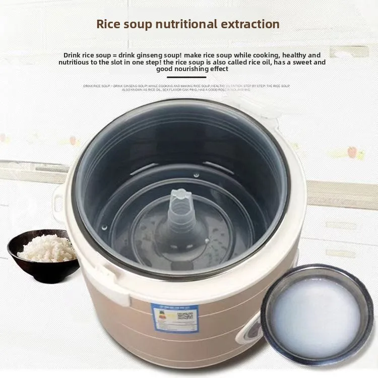 Hot Sale Promotional Gift Manufacturer's Popular 5L Electric Rice Cooker Household Soup Separator Guoyuan Health Pot Measuring